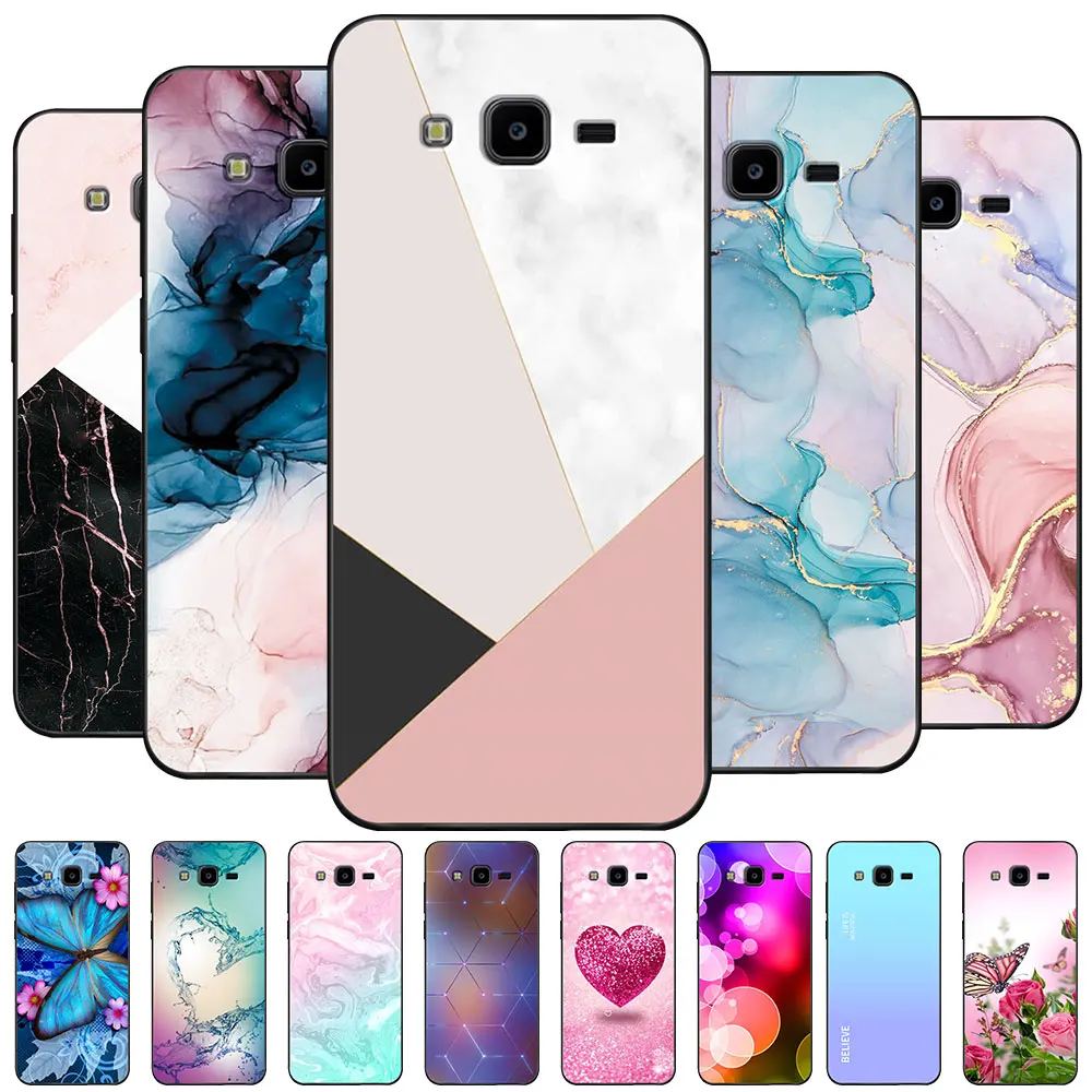 Per Samsung J7 Neo Case 5.5 "Tpu Luxury Soft Fashion Custodia In Silicone Per Samsung Galaxy J7 Neo Coque Cover Posteriore Fundas Para