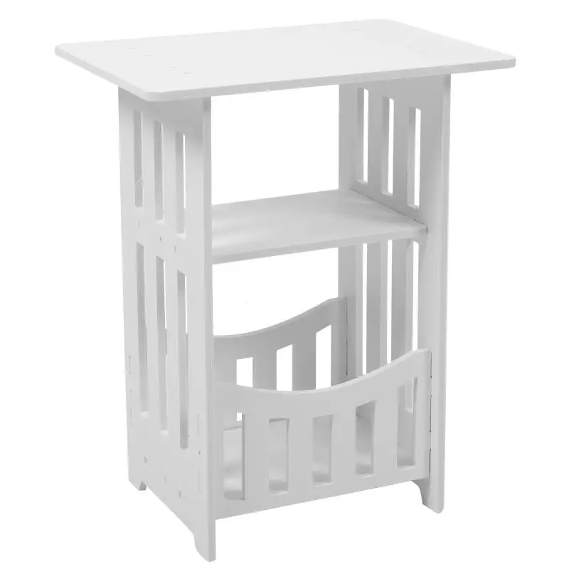 Description Picture 6 of itemBedside Table Simple European Style Living Room Sofa Side Table Removable Bedroom Nightstand Hollow Bedside Tables Furniture