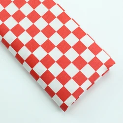 Large Cotton Twill Plaid Baby Patchwork Quilt Fabric in Vibrant Colors - 160x50cm (10)