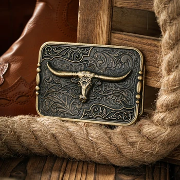 Western style plate buckle belt metal buckle one belt buckle