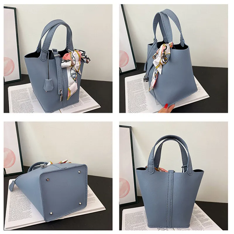 Nuova borsa ascellare a tracolla fatta a mano in pelle fai-da-te cuciture a mano con accessori prodotto semilavorato Set di materiali per borse da donna in PU - immagine 3