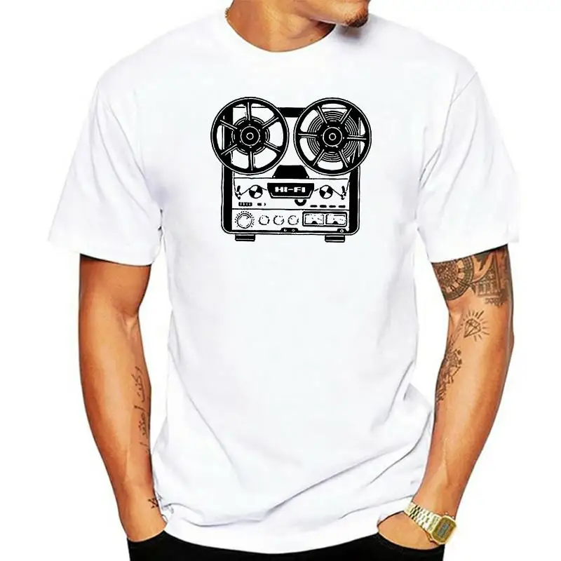 Maglietta Da Uomo Di Moda Spedizione Gratuita Nuova Maglietta Con Nastro Reel To Reel, Registrazione Audio Analogica, Maglietta Con Borchie Otari Teac
