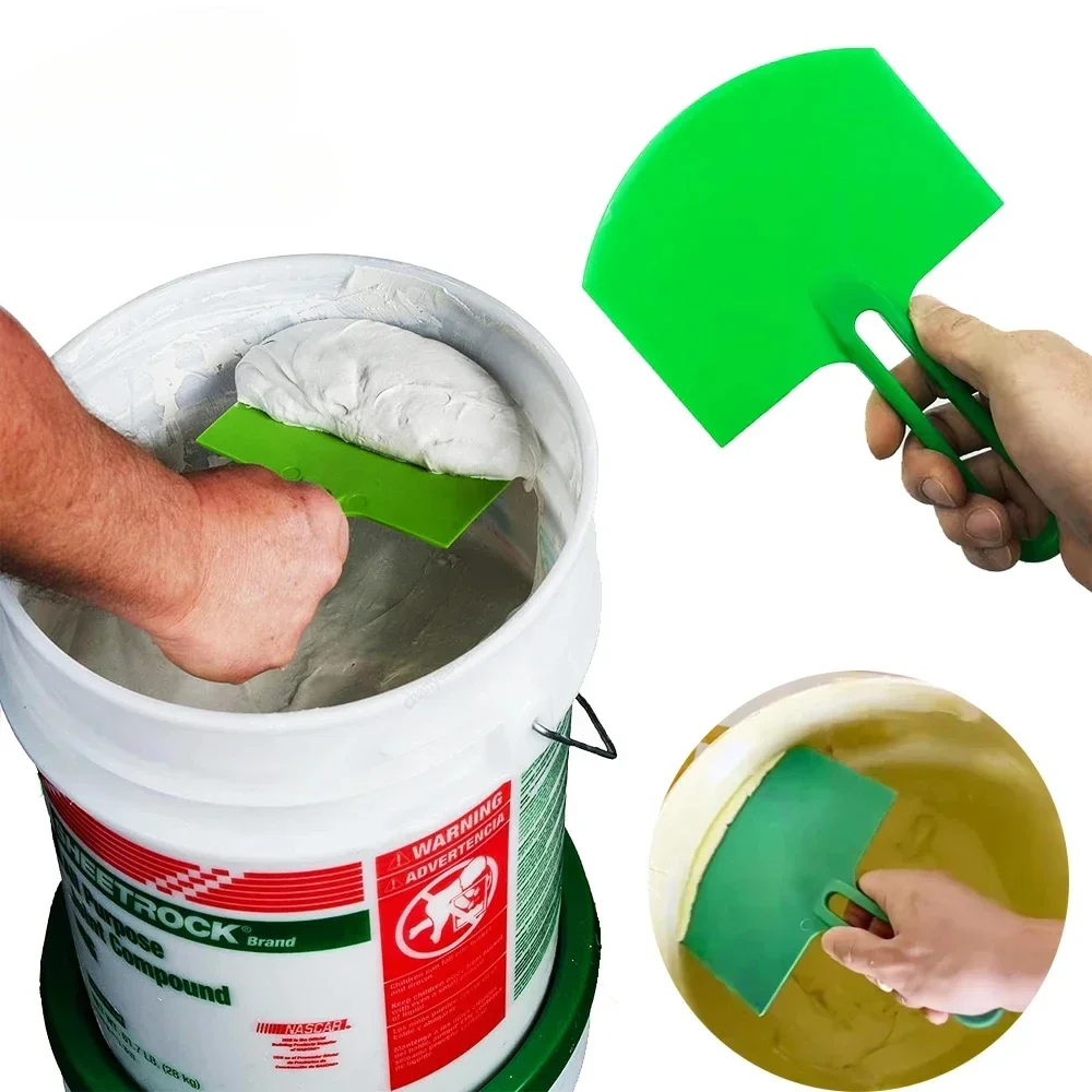1Pc Curved Bucket Scoop Putty Knife Scraper Spackle Paint for Finishing Plaster Scraping Decals Patch Construction Tools