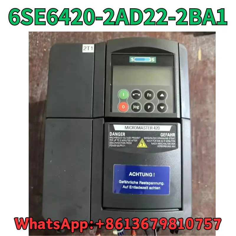 

Used Frequency converter 6SE6420-2AD22-2BA1 test OK Fast Shipping