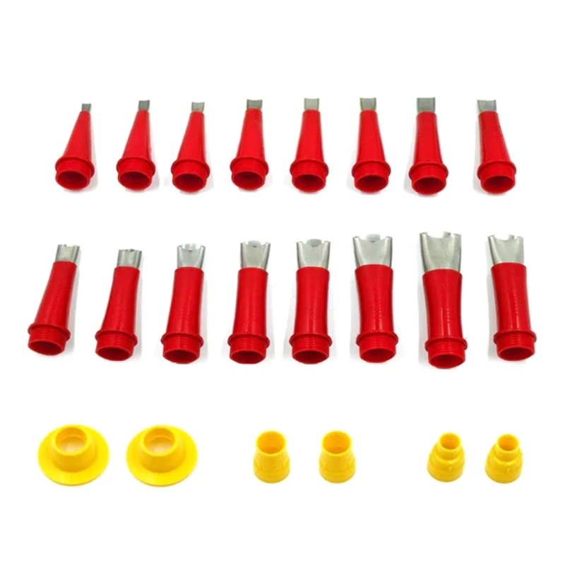 Rubber Nozzle Tool with Connection Base Universal Caulking Nozzle Applicator 94PD integral detachable base structure rubber nozzle universal integrated nozzle dropshipping
