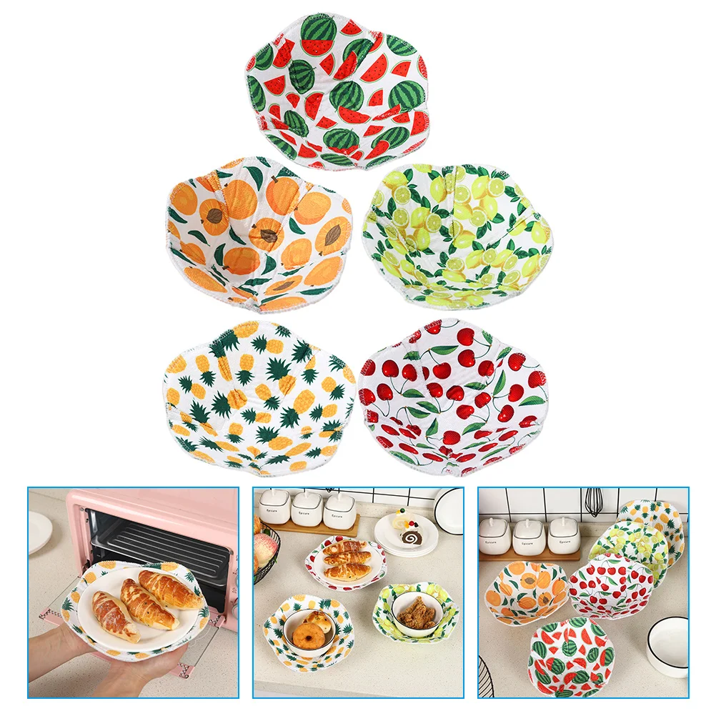 

Microwave Safe Hot Bowl Holder Protect Hands Heat Resistant Bowl Holders Cotton Material Large Pads Kitchen Accessories