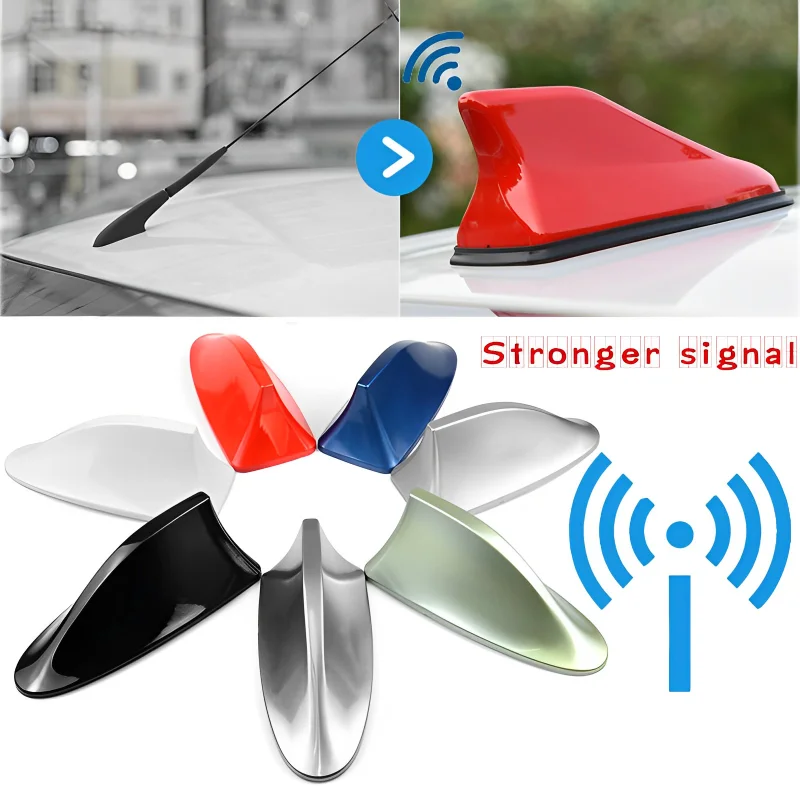 

Waterproof Shark Fin Antenna Special Car Radio Wireless Aerials FM Signal Car Antenna Roof Styling Radio Signal Antenna Aerial