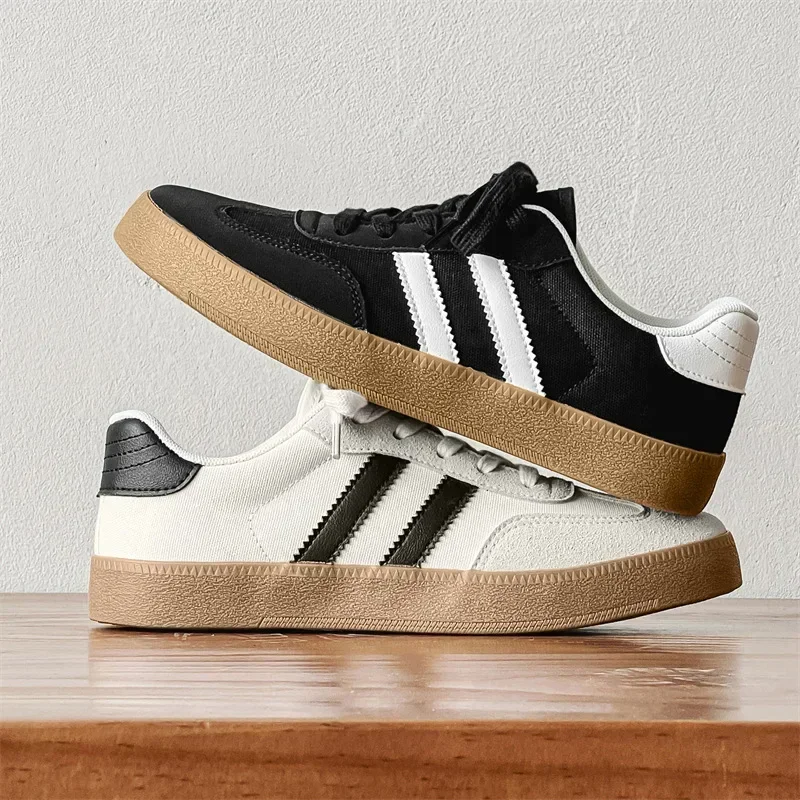 Sneaerk Men's Beige Men's Casual Shoes Stripe Design Skateboard Shoes for Men Comfortable Breathable Low-cut Sneakers Man 4