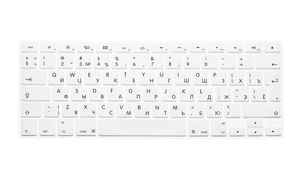 Keyboard Cover Skin Protector Silicone Russian Uk Eu For Apple (Mc184ru/A) Wireless Keyboard A1314 Old Model Imac Keybord Cover