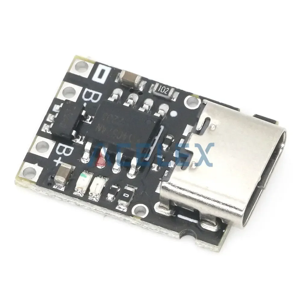 Lithium Battery Charger 1A Ternary Lithium Battery 3.7V4.2V Charger Module Type-C With Protection Board