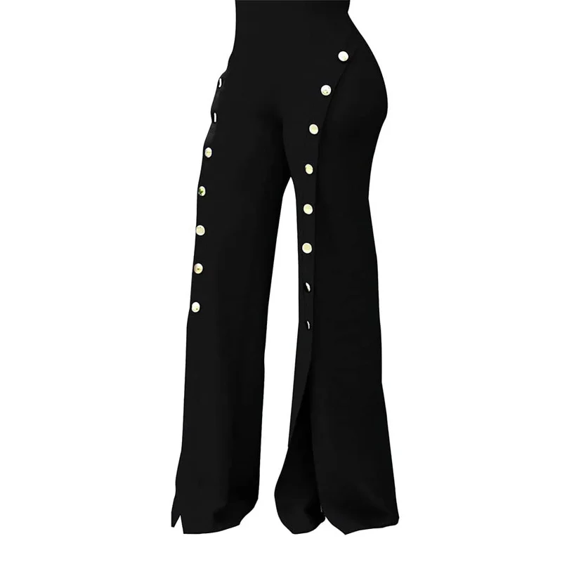 2023 Elegant OL Style Trousers 2023 Summer Women Casual High Waist Party Pantalon Femme Casual Wide Leg Long Pants Streetwear