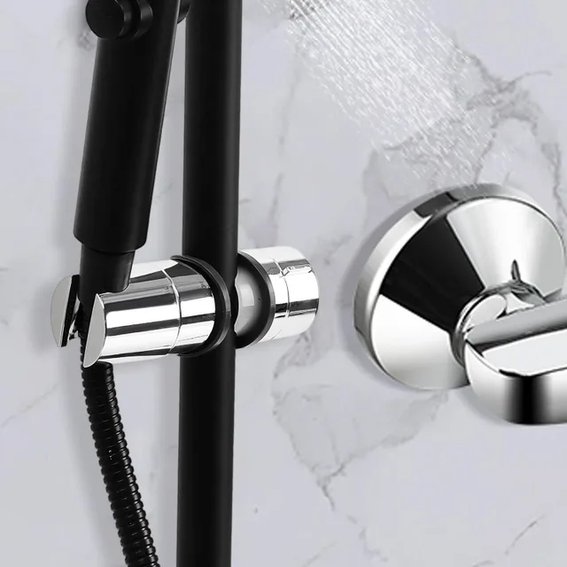 ที่ยึดฝักบัวอเนกประสงค์ ปรับระดับได้ สำหรับราวเลื่อน อุปกรณ์เสริมในห้องน้ำ 3