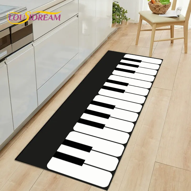 Piano Keyboard Series 3D Printed Area Rug,Carpet Rug for Living Room