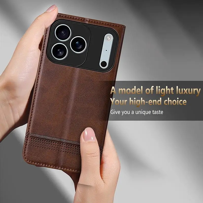 Leather Wallet Phone Cover - Luxurious Protection & Style