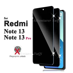 Premium Screen Protector: Tempered Glass HD Crystal Clear Anti - Spy Privacy with 9H Hardness - RM Note 13 4G (Anti Spy Glass)