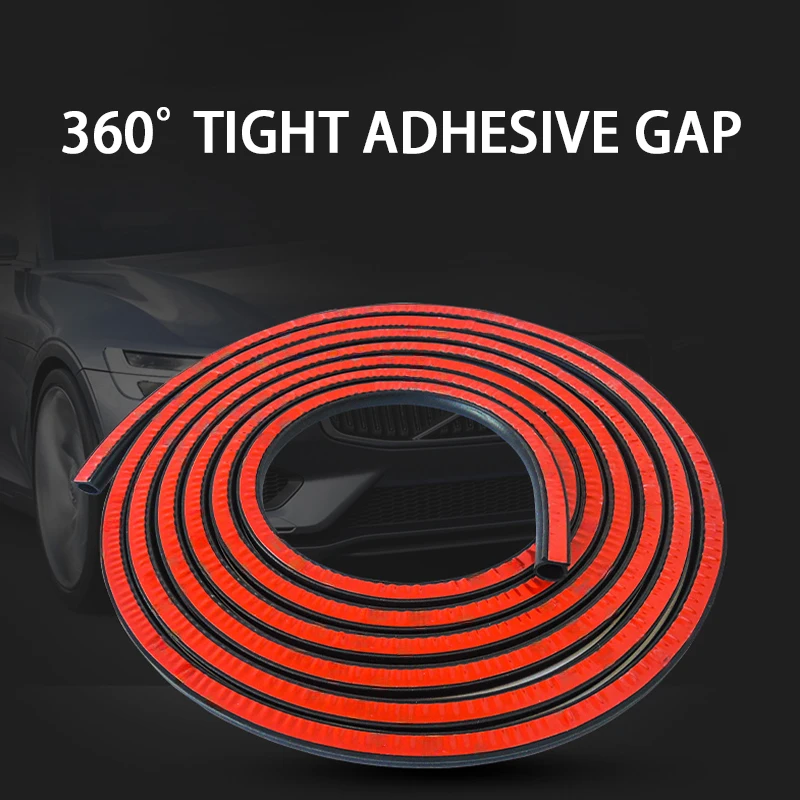 Car Door Rubber Seal Strips Big D Shaped Noise Insulation Weatherstrip Rubber Strips for Auto Truck Door Window Weather Strip 2