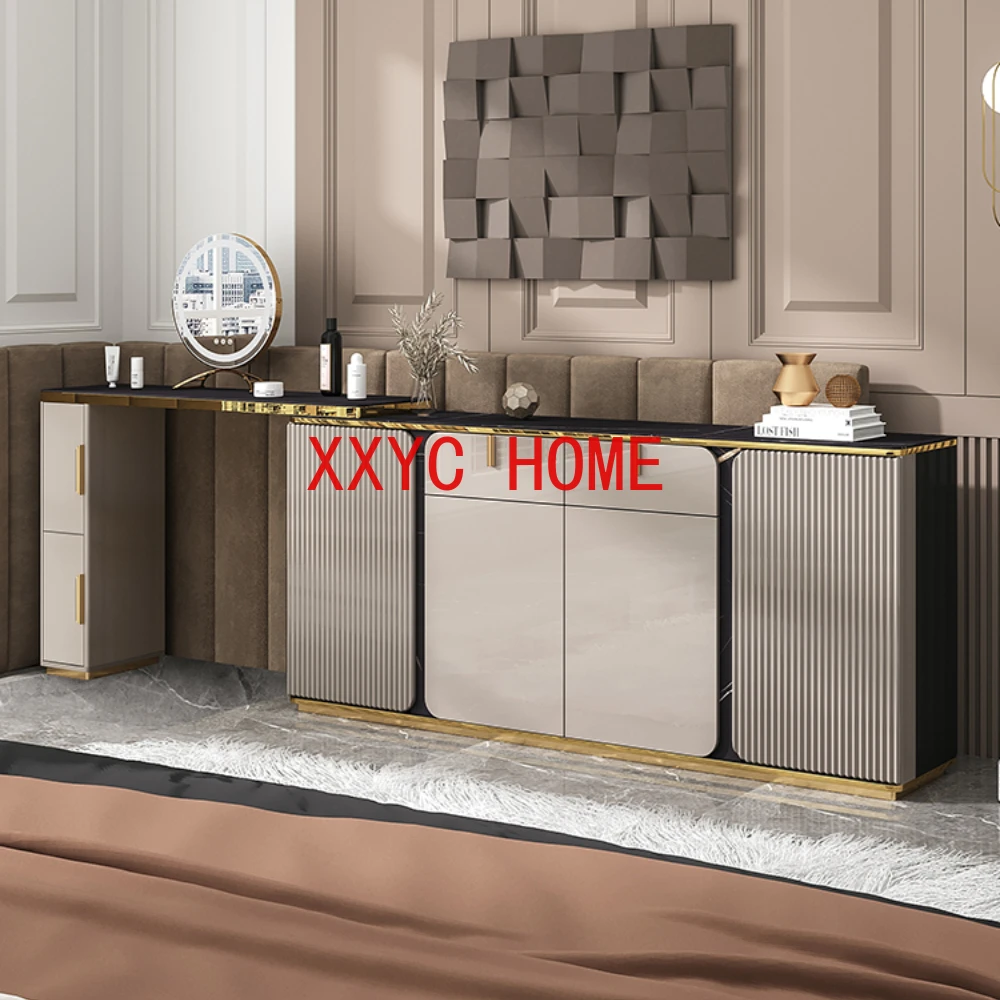 

Выдвижной угловой столик для макияжа, роскошный современный шкаф для спальни, телевизора, встроенное хранилище