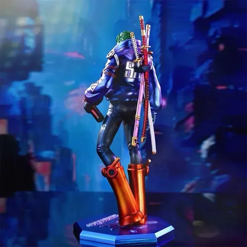 26cm Anime One Piece Figures Roronoa Zoro Action Figurine Cyberpunk Zoro Figure Pvc Model Doll Collectible Decoration Toys Gifts