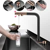 ASRAS Hidden Bar Island kitchen Sink Nanometer Flip Cover Hidden Sink 4mm Thickness Handmade Stepped Sinks Cup Rinser Sinks 5