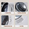 No Assembly 850W Compact Laundry Dryers with LCD Display, Stainless Steel Tub,for Apartment, Home, RVs, Easy to Use 6