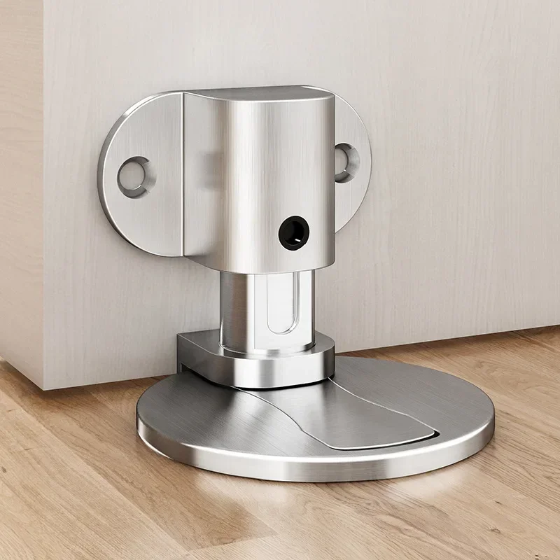 Magnetic Door Suction Punch-Free Door Stop Bathroom Anti-Collision Suction Invisible Bathroom Floor Stop Home Hardware
