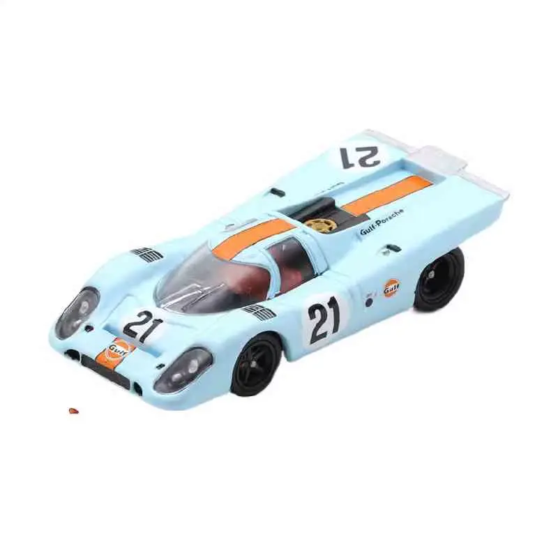 

Premium ratio 1:64 Porsche 917K Bay Livery 1970 classic Le Mans Racing car model Collection decoration, a child's holiday gift.