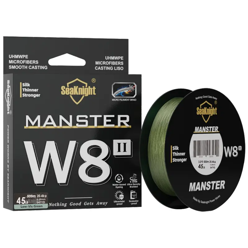 SeaKnight NEW MONSTER/MANSTER W8 II 150M 300M 500M 8 Strands Casting Braid Fishing Line 15LB-100LB Smooth Multifilament PE Line - Image 9