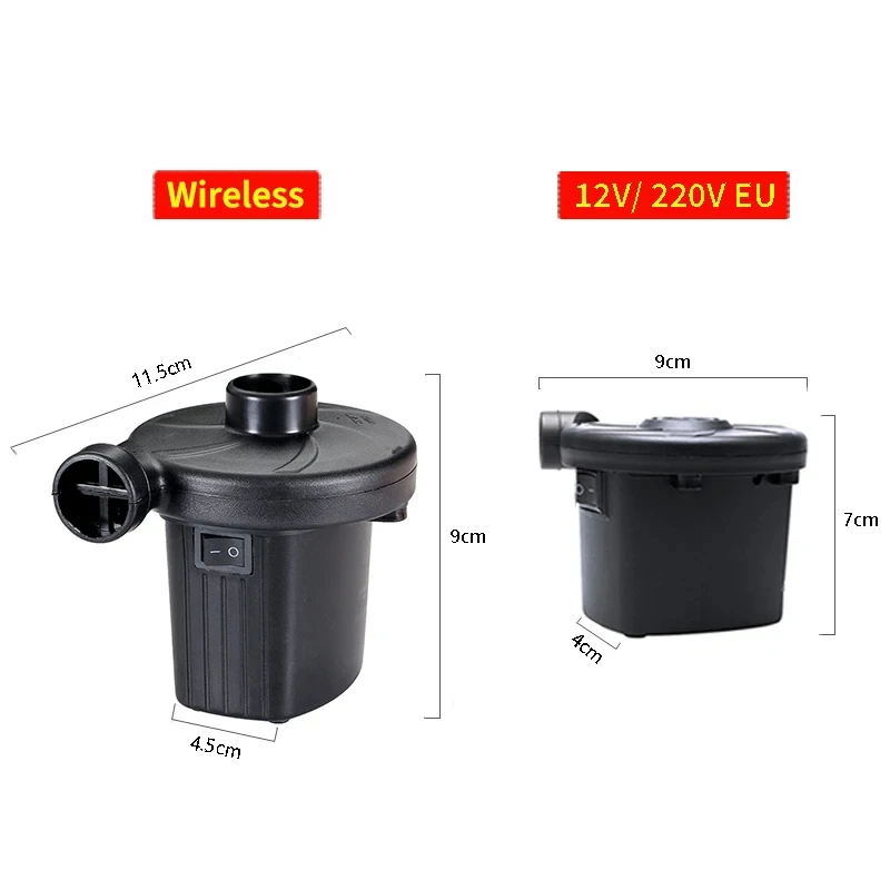 Electric Inflatable Pump 220V/12V Quick Air Filling Compressor With 3 Nozzles for Car Camping Life Buoy Boat Cushion air pump