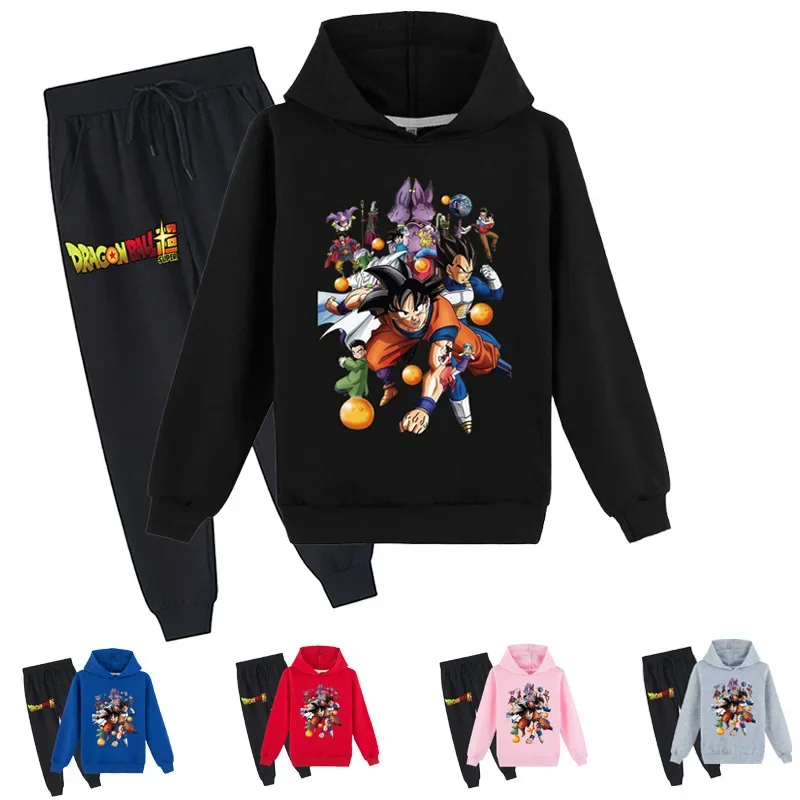 

Children's Clothing Printed Dragon Ball Hoodie Sweatshirt + Trousers Set Tiny Cottons Kids Winter 2024 Child Sweatshirt