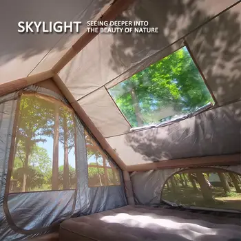 Inflatable Tents for Camping, Blow Up Tent with Hand Pump, Easy Setup Inflatable Tent House, Waterproof Oxford Air Tent for Camp 6