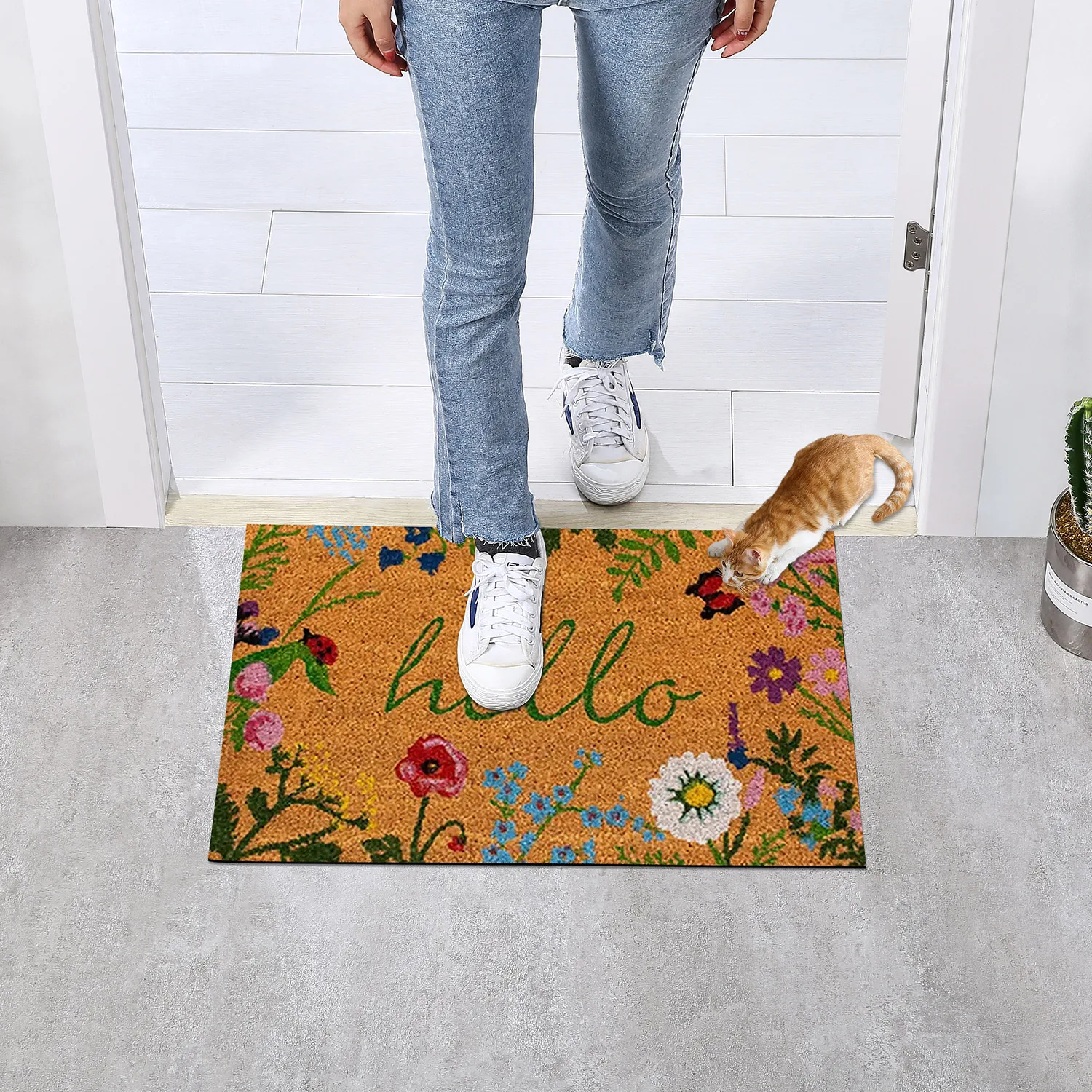 Thin Non-slip Floor Rug Mat, Durable Welcome Doormat Outdoor Entrance Mat, Welcome Mat, Machine Washable, Suitable for Family, BEST SELLERS Thin Non-slip Floor Rug Mat, Durable Welcome Doormat Outdoor Entrance Mat, Welcome Mat, Machine Washable, Suitable for Family, BEST SELLERS