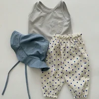 Baby Cotton Baggy Pants Summer Polyester Anti-mosquito Pants Children Boys Girls Trousers Baby Cartoon Print Loose Toddler Pants 6