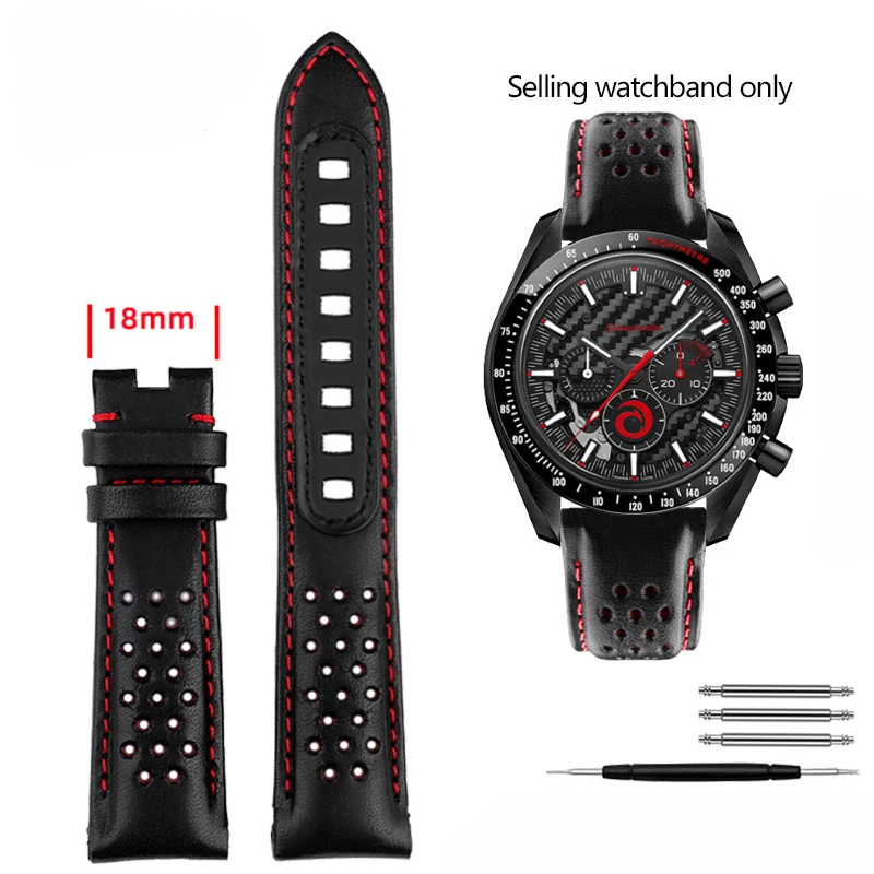 【美品】オメガ　OMEGA パール文字盤　レザーバンド　腕時計 Speedmaster 記念モデル 39.7 mm, ステンレススティール レザー