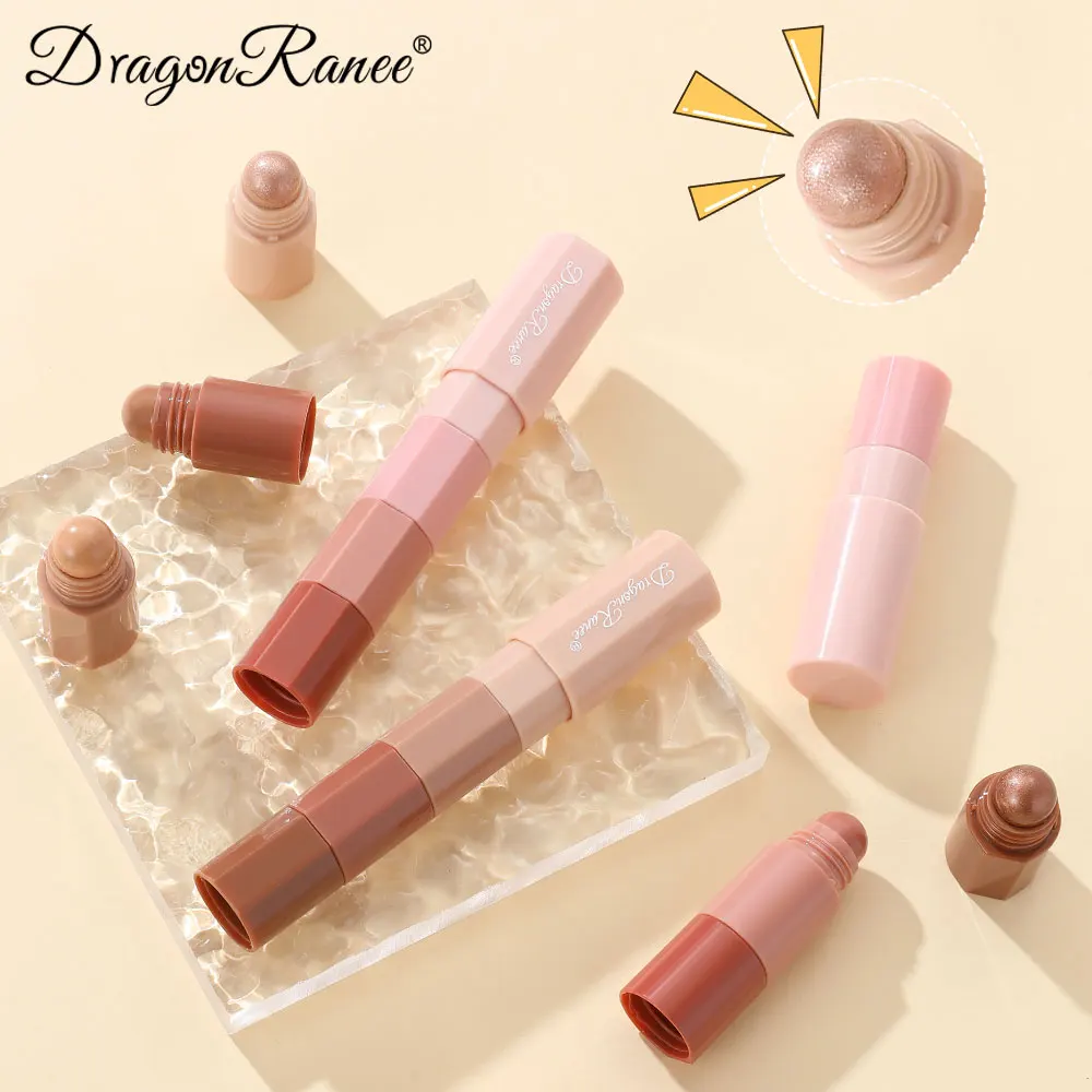 Eyeshadow Stick 8-Color Eyeshadow Stick Set Glitter and Matte Effect Waterproof Multi-Layer Pigment Long-lasting