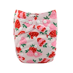 Eco-Friendly Reusable Baby Cloth Diaper with Microfiber Insert - With 1pc insert (H037)