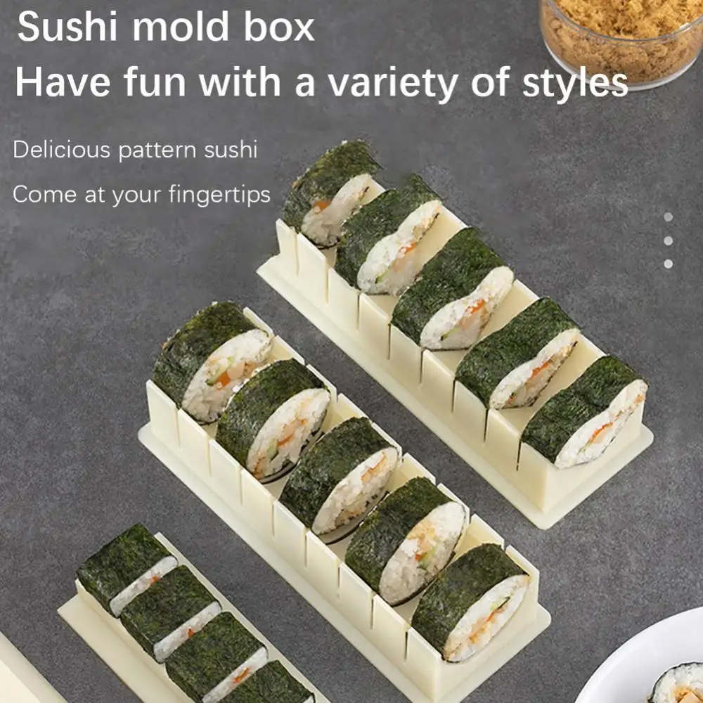 5 Rolls Sushi Maker Sushi Mold Japan Nigiri Sushi Mold Rice Ball Non Stick  Press Storage Box Rice Form Bento Tools - Sushi Tools - AliExpress