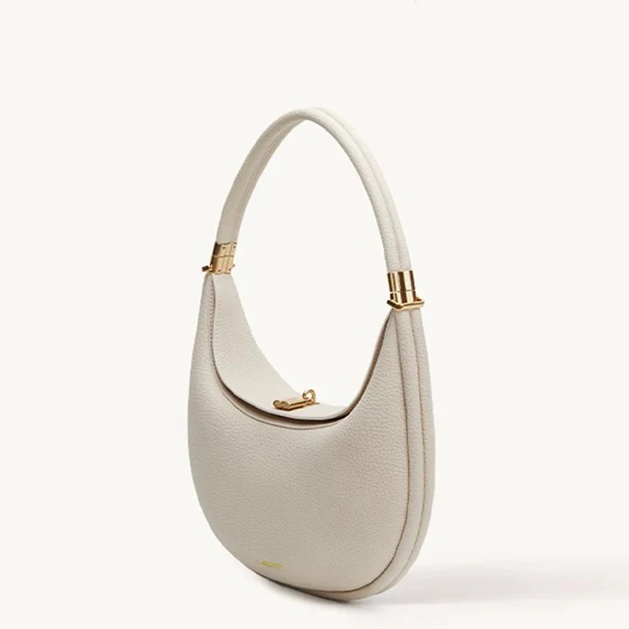 Fresh and casual versatile pine crescent bag, fashionable and luxurious one shoulder armpit bag