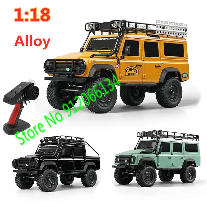 Professional Modification 1/18 4WD Climbing RC Car 2.4G 4CH Linkage Lights Metal Remote Control Racing Off-Road Truck Vehicle 6