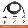 1/2/3/4m car spray nozzle connection pipe rubber spray pipe windshield washer black spray component set 3