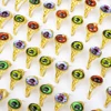 100pcs/Lot Factory Wholesale Hot Mix Colors Devil Eye Finger Ring Party Hot Gothic Oval Blue Red Green Eye Ball Jewelry 3