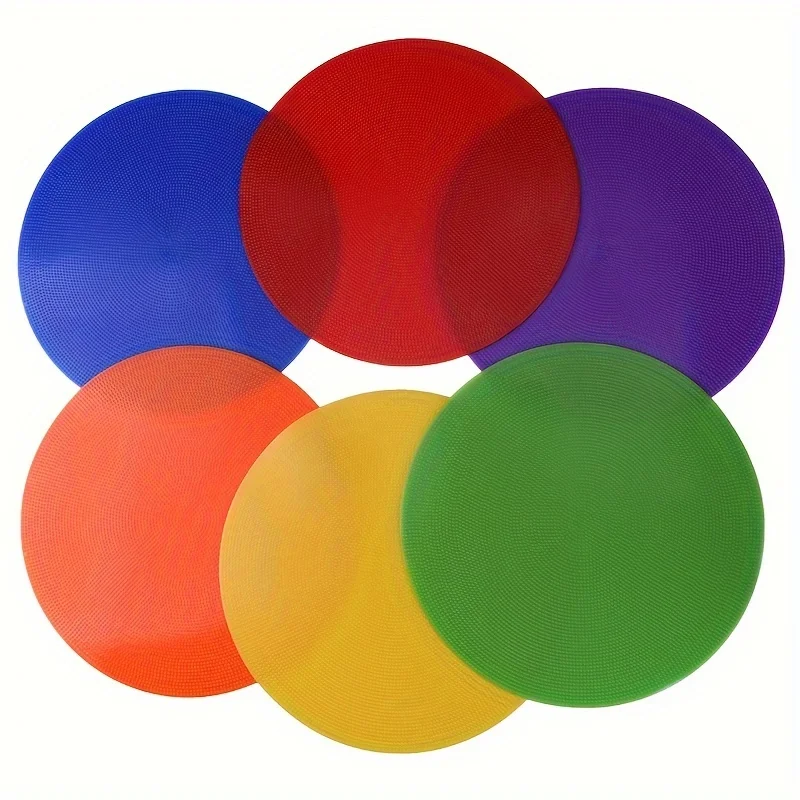 Football Training Discs football training discs football training mat Flat Round Cone for Outdoor Football Training Auxiliary 6Pcs 12Pcs