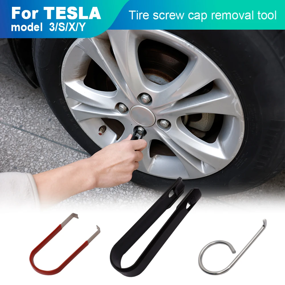 Alloy Wheel Bolt Nut Caps Covers Puller Remover Tool Mini Portable Tweezers Wheel Repairing Tool For Tesla For Audi
