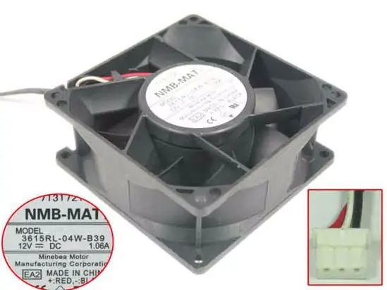 

NMB-MAT 3108NL-05W-B57 T01 DC 24V 0.19A 80x80x20 мм 3-проводной Вентилятор охлаждения сервера