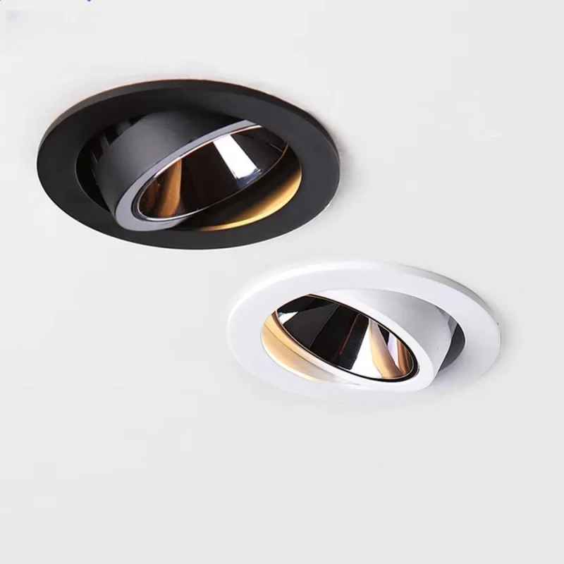 Led Downlight Recessed Ceiling Lamp Spot Lamp Angle Adjustable Aluminum Spot Led Light 9W 12W AC110V 220V for Home Office Store