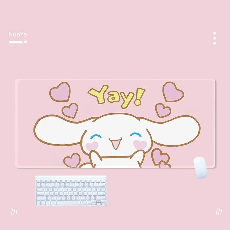 Kawaii Anime Mouse Pad, Grande Jogo Mousepad,