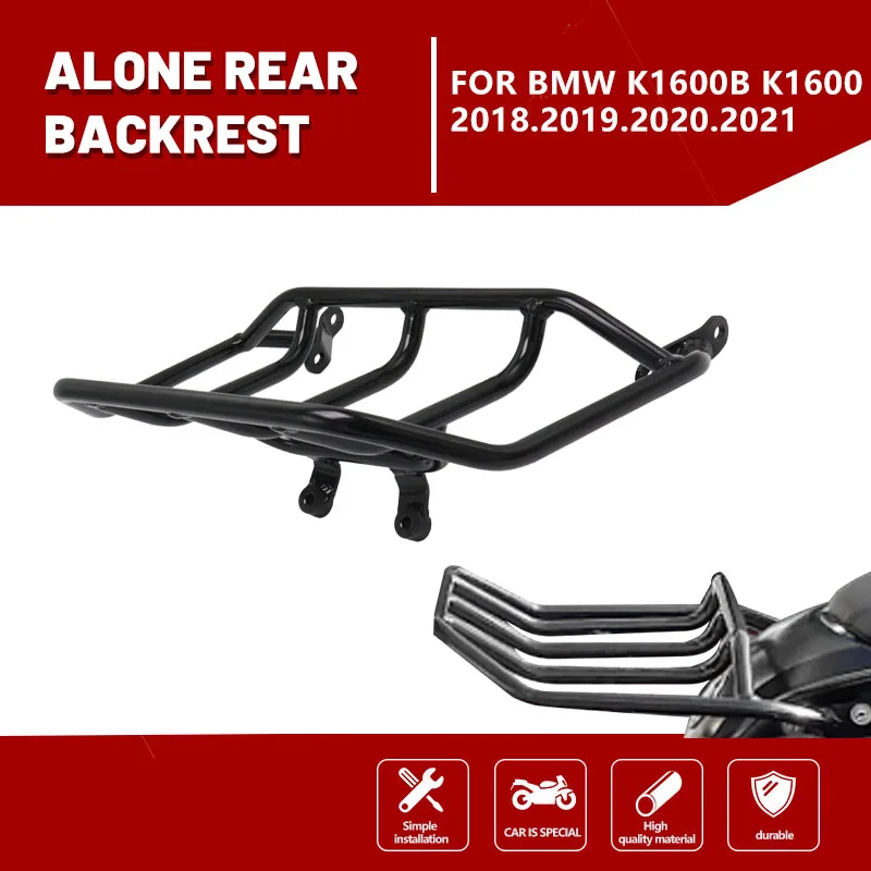 Motorcycle Backrest for BMW K1600B K1600 2018 2019 2020 2021 Moto Rear  Luggage Rack Shelf Protection Bar Accessories Black 20 21