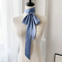 Elegant Silk Satin Hair Scarf and Fashion Accessory (Blue)