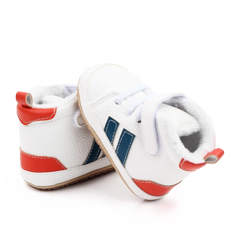 Description Picture 6 of itemBaby Shoes Winter Sneaker Ankle Boots Soft PU Warm Inside High Quality TPR Sole Anti-slip 2023 New Fashion for Toddler 0-12Month