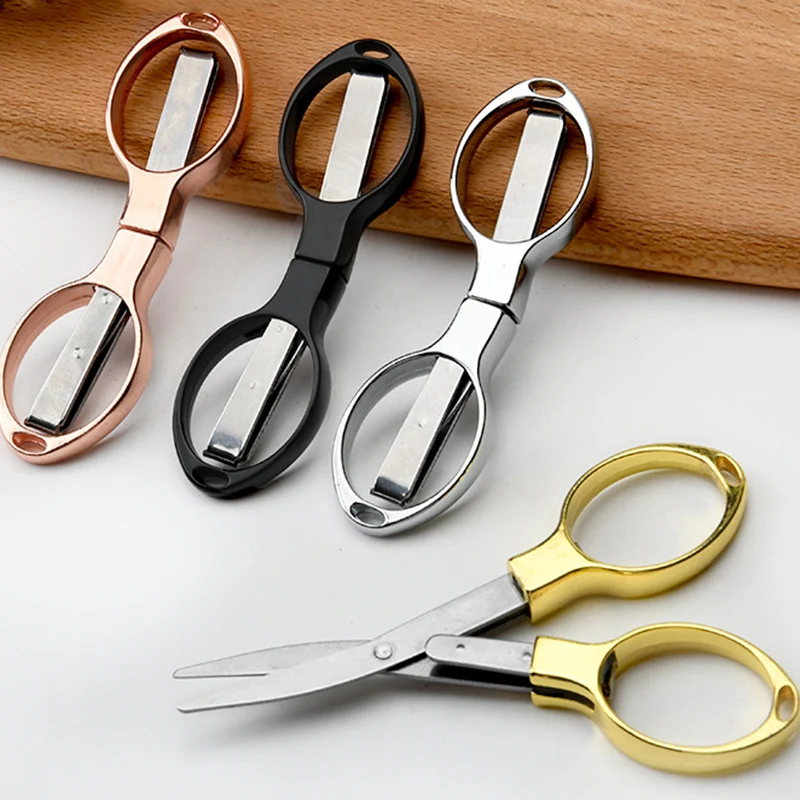 Embroidery Needlework Scissors Sewing Folding Scissors Fishing Line  Scissors Sewing Tools Plastic Handle Needlework Scissors