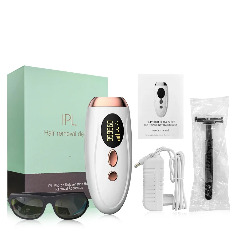 Homefish depilador a laser ipl depilação para mulheres corpo biquíni facial 990000 flashes permanente indolor ipl removedor de cabelo laser